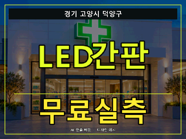경기 고양시 덕양구 LED간판 무료실측 안내 썸네일 · AI 연출 배경